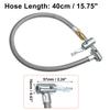 X AUTOHAUX Tire Inflator Extension Hose Air Pump Hose Tire Air Connector Chuck Lock