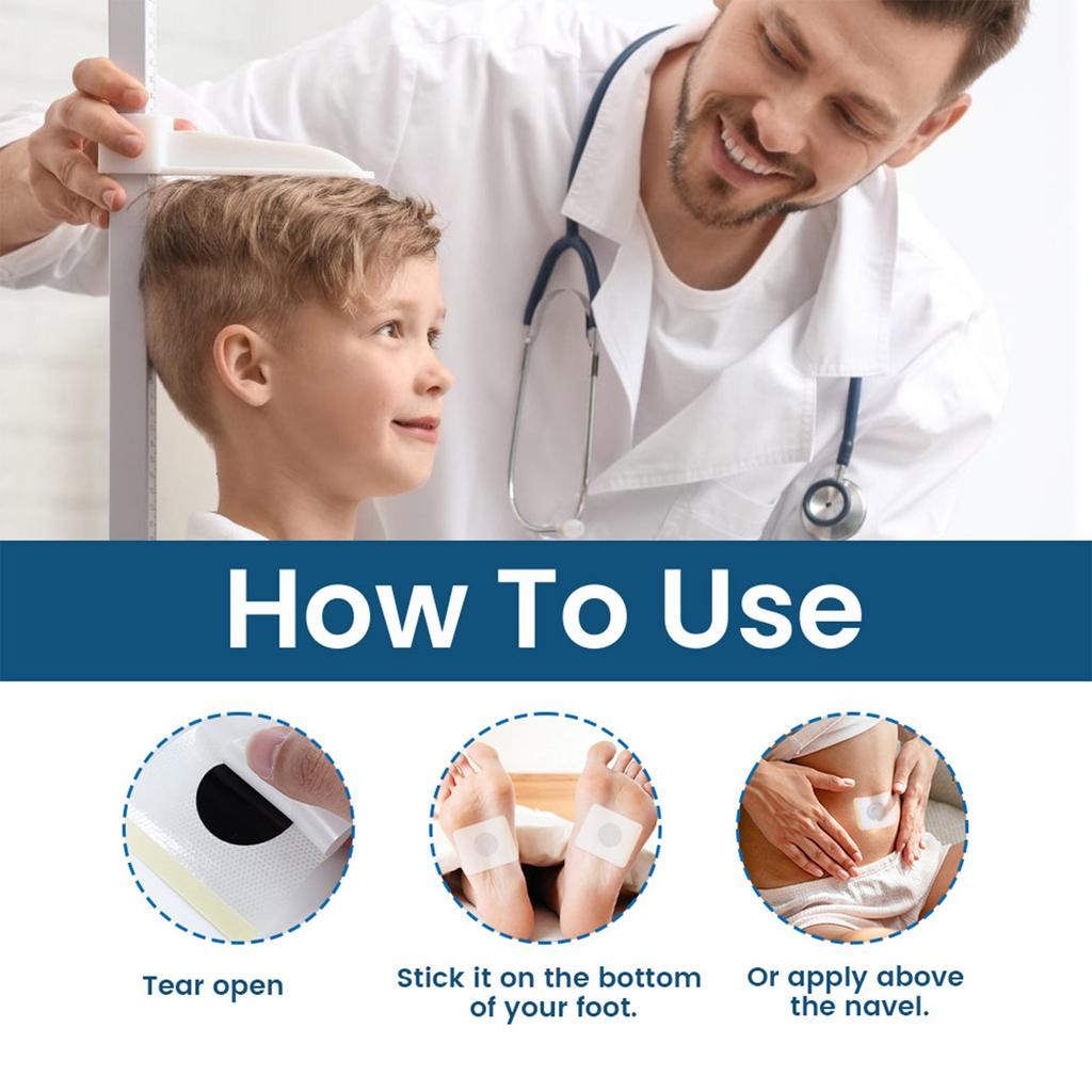 Jiangao Patch Acupoint Patch To Promote Growth (6 Patches Per Bag) Height Growth Foot Patch Care Foot Patch To Improve The Body Shape Of Adults