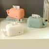 Creative Silicone Tissue Box Desktop Mobile Phone Holder Cute Cartoon Living Room Bedroom Children's Anti-fall Household Pumping Paper Box
