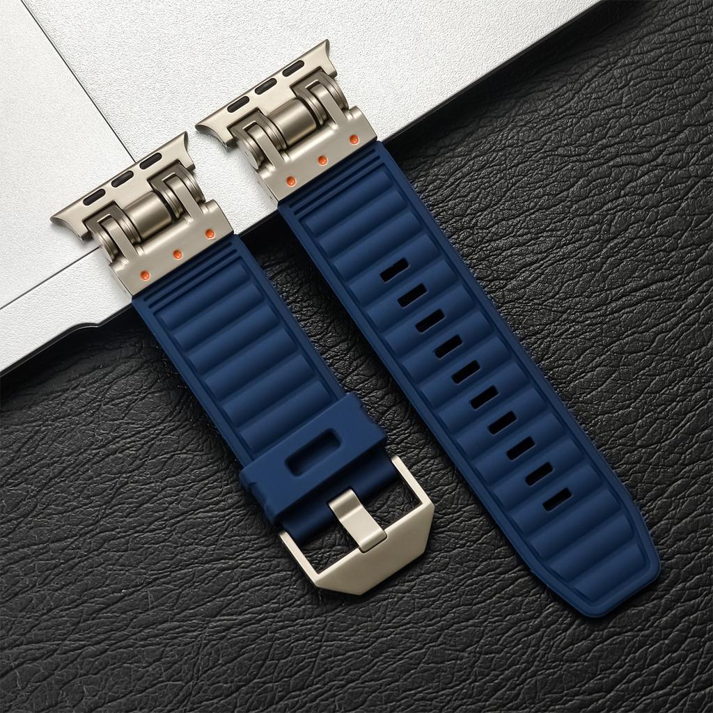 Silicone Band for Apple Watch Strap Ultra 2 49mm 46 44 42mm Soft Sports Correas for Apple IWatch Series 10 9 8 7 6 5 4 Bracelet