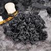 Realistic Halloween Artificial Rose 38cm Fake Flower Spider Rose Bouquet  Vase Arrangement
