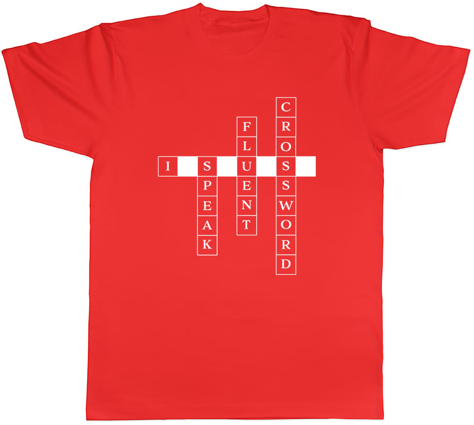 Crossword Puzzles Unisexs TShirt I Speak Fluent Crossword Tee Gift S
