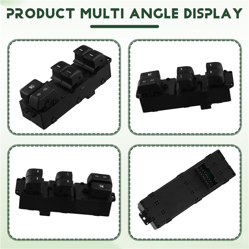 M63K-Car Front Left Driver Side Master Power Window Switch 93570-4Y200 93570-4Y201 For Kia RIO 2011-2015