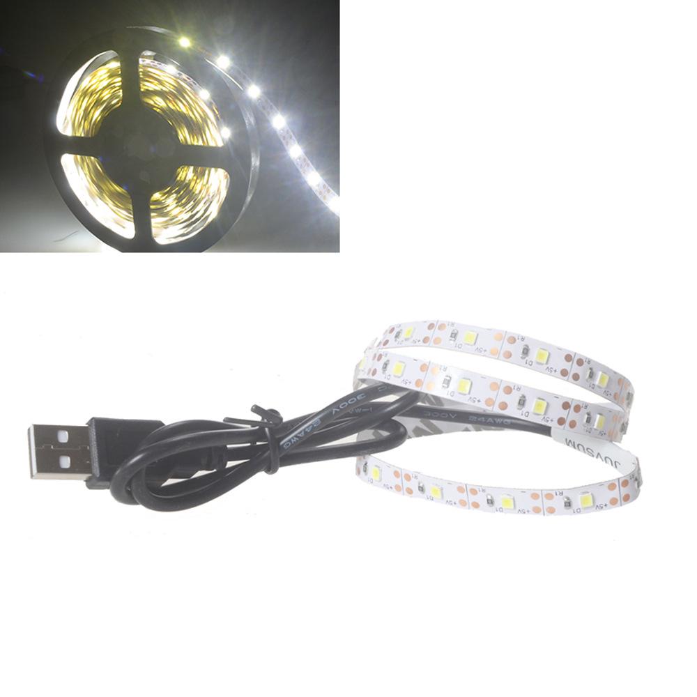 Dimmable USB 5V LED Light Strip with Adhesive Backing for Painting Toys