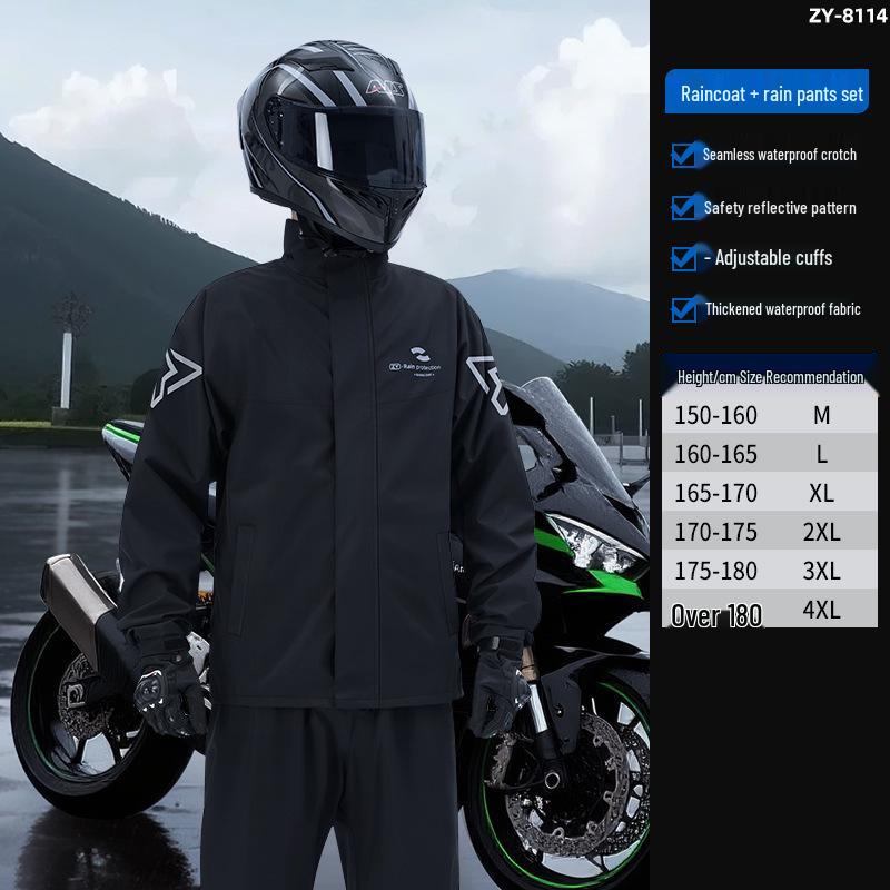 Motorrad-Regenkombi für Herren im Split-Typ, Sturmniveau für Fahrer