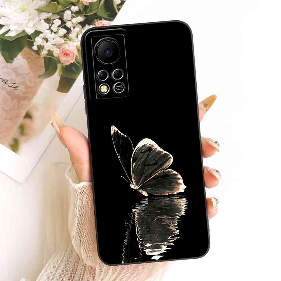 For Infinix Hot 11s NFC Case Beautiful Butterfly Flower Back Cover For Infinix Hot 11 S 11s NFC 11SNFC Protection Cases Funda