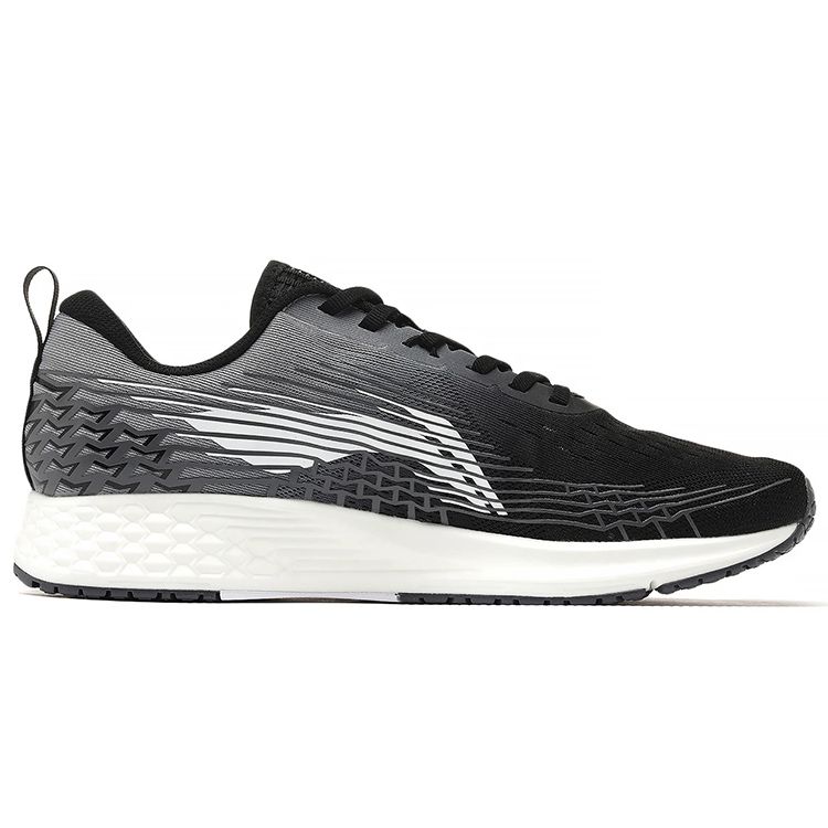 Li Ning Sports Shock Absorption Rebound Low Top Running Shoes Men Sneakers Gray Black ARMS039-1