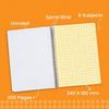 Classmate Pulse 6 Subject Spiral Notebook - Pack of 3 | Unruled | 300 Pages | 24.0cm x 18.0cm | Attractive Cover Designs