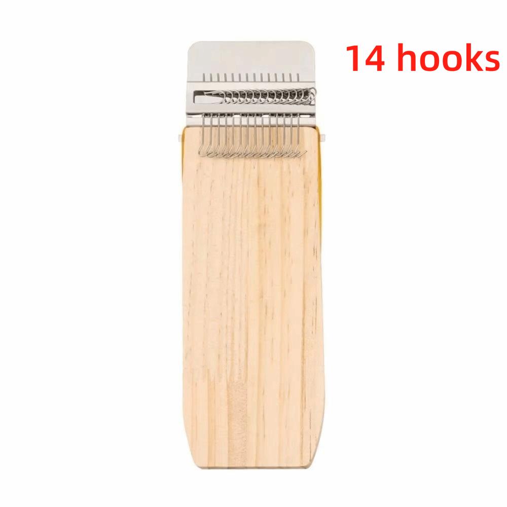 Clothes Mending Wooden Mini Loom Rectangular Quickly Makes Speedweve Darning Loom Portable Mending Loom Fun Weaving