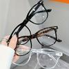 2 pairs of retro lightweight round frame glasses with clear lenses - fashionable and versatile