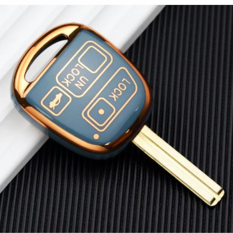 2/3 tlačítka TPU kryt pouzdra na klíče od auta pro Toyota FJ Cruiser Land 2008-2014 Yaris Echo pro Lexus ES GS LS IS RX SC LX RX400h