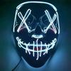 Multi Style Glowing LED Purge Mask Professional Wireless Luminous Party Mask Flashing Decorative Headgear Masker For Halloween