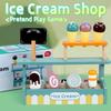 Pretend Play Play House Toys Montessori Simulation Kitchen Toy Ice Cream Shop Toys  Kids Play