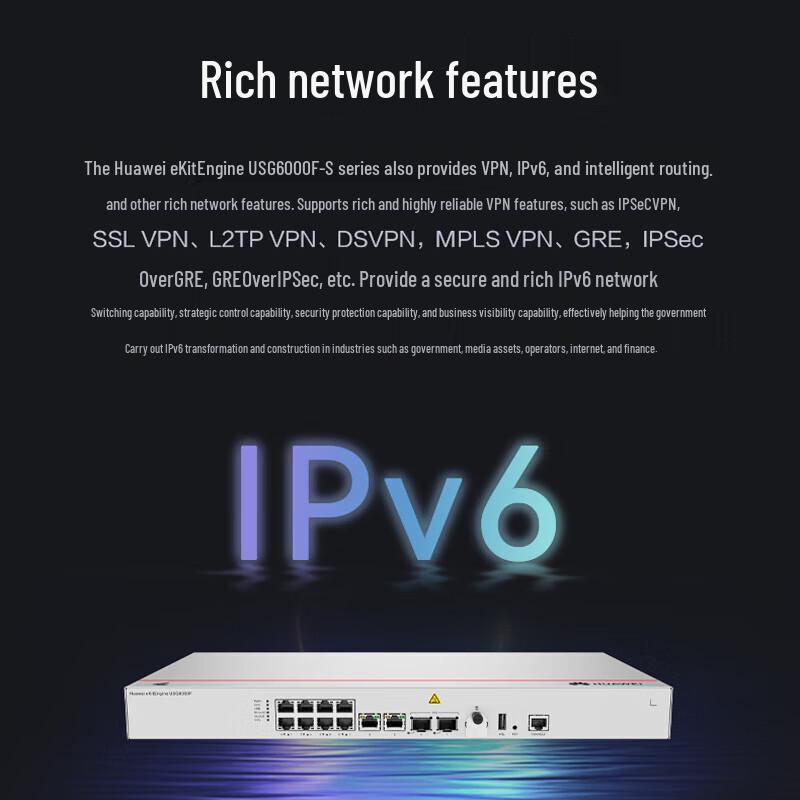 Huawei Kunpeng USG6000F-S115-AC AI Series Enterprise Firewall (CN version)