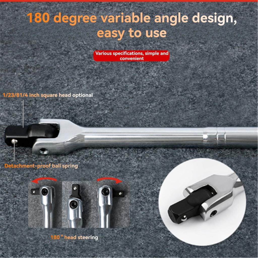 F-Bar Steering Wrench 1/2-Inch Extended Socket Wrench Da Fei Power Bar Universal Angled Socket Wrench Made of CRV Steel 15 Inch