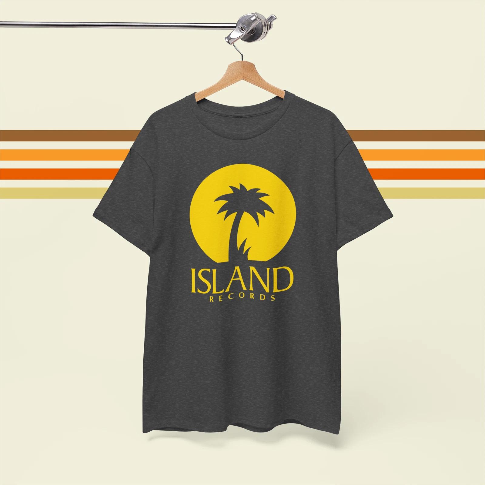 Island Records Vintage 70 s Vinyl Record Label Premium Unisex T-Shirt S