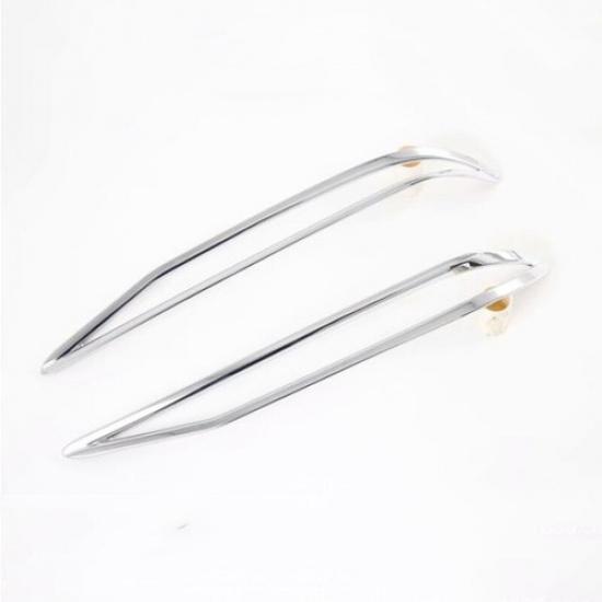 Chrome 2PCS Rear Fog Lamp Light Frame Cover Trim For Hyundai Elantra 2021 2022