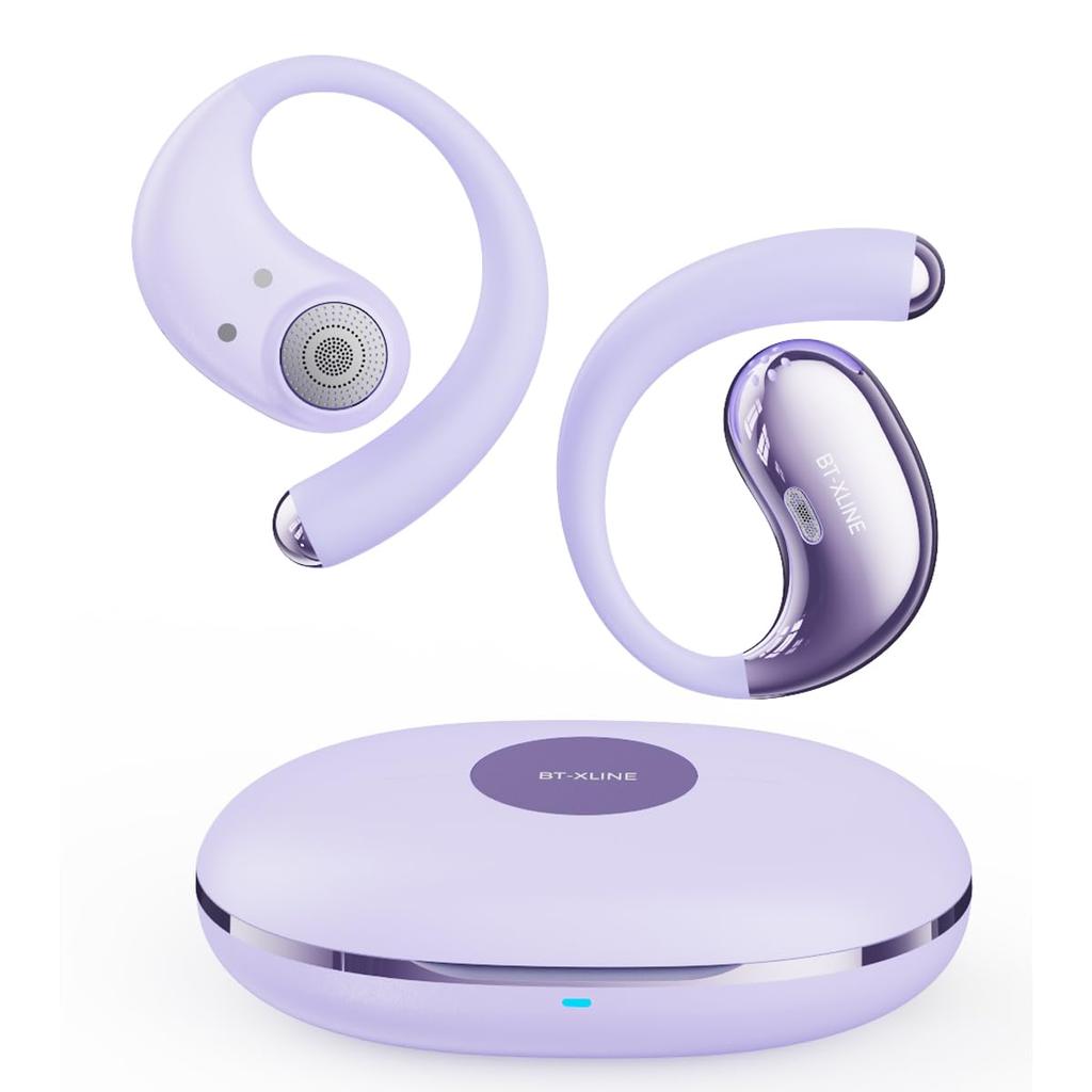 Bluetooth Earphones Battery Lightweight Design Wireless Sports Headphones for the and Travel Ear-hook 6.0 Open-Ear 36-Hour Life, Noise-Canceling