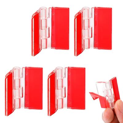 Stoooduo Hinges Mini 4pcs 45*35mm Hinges Plastic Kitchen Doors Transparent