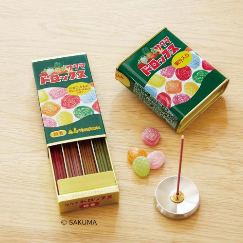 Kameyama Sakuma Drops Mini Incense Sticks, Approx. 10g X 4 Varieties, Approx. 160 Sticks, Collaboration Incense