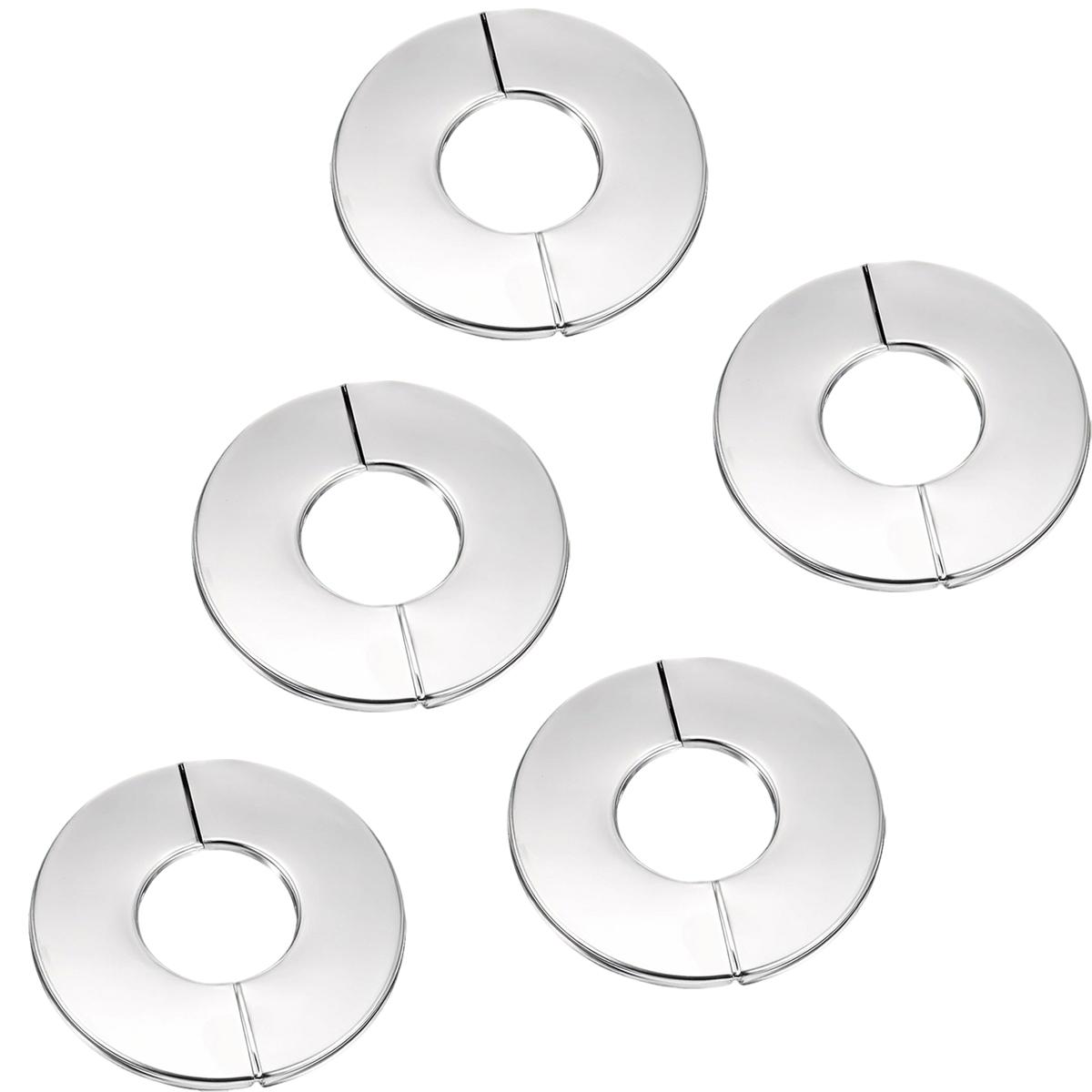 5/10 PCS Escutcheon Plate Stainless Steel Escutcheon Plate 28mm 1.1 Round Pipe Cover for Kitchen Bathroom Faucet Holes