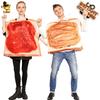 Adult Men and Women Couples Peanut Butter Toast Bread One-piece Performance Clothing Cos Stage Performance Props