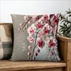 Elegant Pink Orchid Throw Pillow Cover, Delicate Phalaenopsis Floral Print Decorative Cushion For Living Room Bedroom Sofa Couch