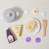 Wooden Simulation Food Spaghetti Cook Kitchen Pretend Play Makeup Barber Set Pasta Houseplay Roleplay Game for Kids Education