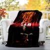 Saw Movie Flannel Blanket Soft All-Season Throw, Design for Camping, Car Travel, Hiking Sofa, Bed, Office Perfect Gift for Parties