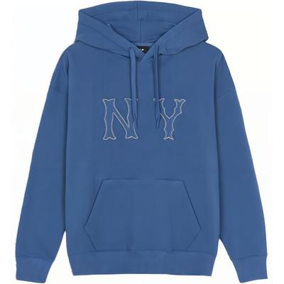 MLB New York Yankees American Vintage Cooperstown Logo Loose Comfortable Hoodie Unisex Hoodies Indigo 3AHDB3044-50INP
