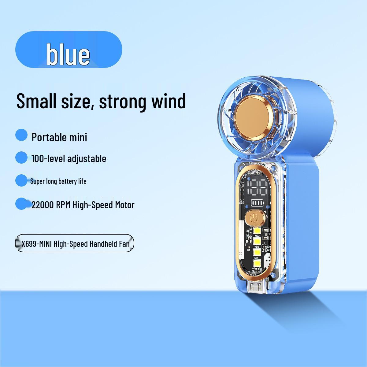 X699 Portable High-Speed USB Mini Fan with Strong Wind Power 35.5*26.5*90