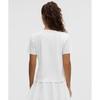 Lululemon Women S Ventilated Short Sleeve tenniS Shirt White