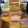 Crunchy Cheese Squeezed Cube Sausage Mouth Cheese Fidget Toy Handmade Ball  Children's Gifts