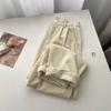 Vintage High Waist Corduroy Pants Women Spring Fall Straight Causal Full Length Trousers Korean Fashion Baggy All Match Pant