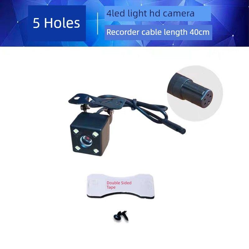 Replace the Broken Dash Cam with a Full-Screen Streaming 4-Hole/5-Hole Wide-Angle Full-Color Camera for Front and Rear
