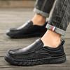 Mocasines de cuero hechos a mano para hombre, mocasines casuales y cómodos, sin cordones, planos, para caminar, gran oferta
