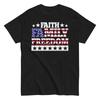 Patriotic Christian 4th Of July Faith Family Freedom T Shirt