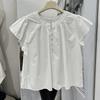 Xiaofei Sleeve Shirt Women's 1116 Summer New Design Sense Loose Korean Version Age-reducing Doll Shirt Versatile and Thin Top
