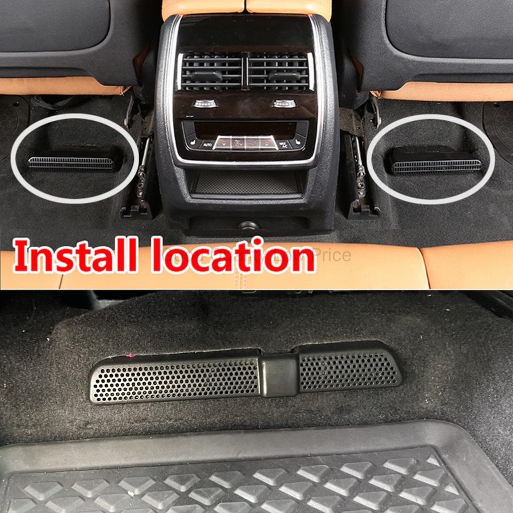 2 for VW Tiguan X RLINE Allspace MK2 2 II  2017 - 2022 Under Seat Footwell Air Duct Outlet Vent Grille Cover 2018 2019 2020 2021