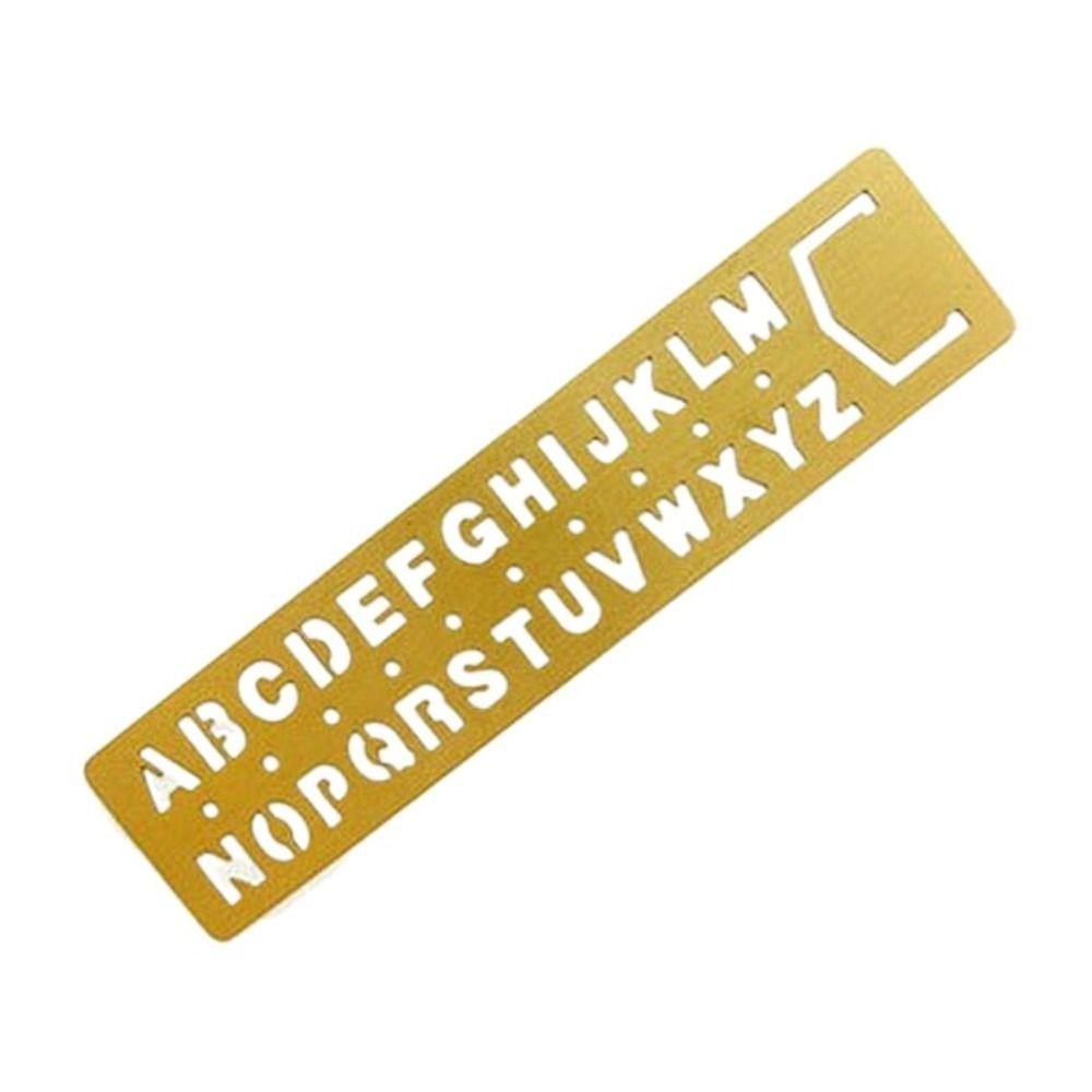 Mosiężna Linijka Zakładka Pusta Metalowa Zakładka Artykuły Szkolne Zakładka z Cyframi i Literami Rysuj Linie