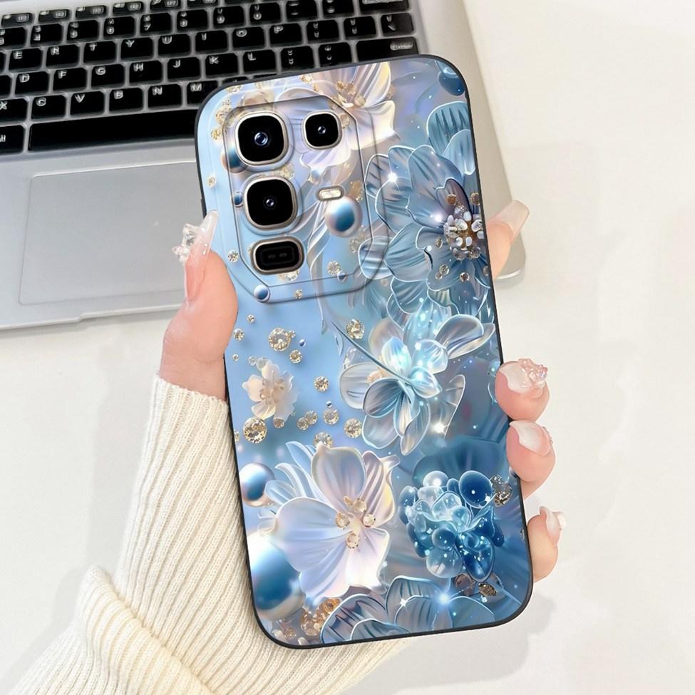 6.78" For Infinix Note 50s X6870 Back Cover For Infinix Note 50s Case Luxury Fashion Lover Cartoon Cool Painted Silicone Bumper