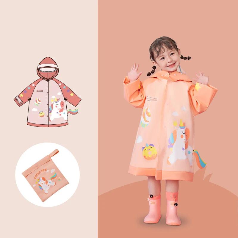 Keconutbear Kinder Regenmantel Neu Wasserdicht Jungen Mädchen Regenbekleidung Wandern Regenmantel Kindermode Regenmantel Studenten Regenkombi