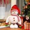 Standing Snowman Christmas Decor Seasonal Centerpiece Christmas Decor Plush Snowman With Retractable Leg For Home Desktop Shelf