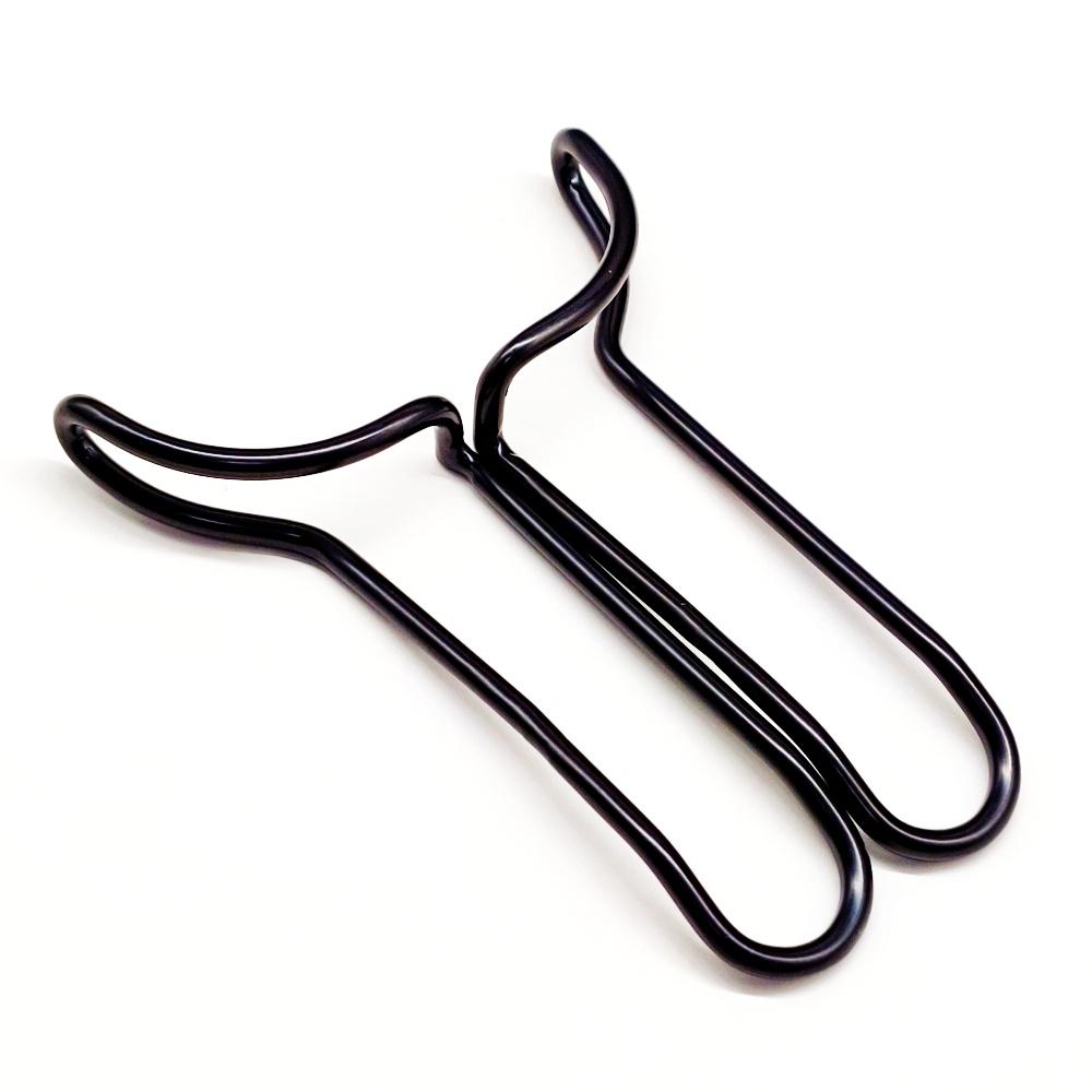 1 szt. lub 2 szt. Czarny powlekany dentystyczny retraktor warg i policzków, otwieracz ust, retraktor połowy wargi, rozpórka ustna, narzędzie fotograficzne, autoklawowalne