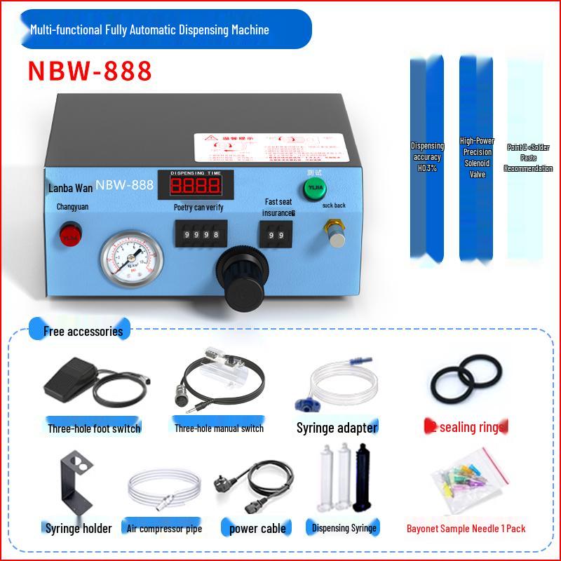 Lanbaowan Fully/Semi-Automatic UV/Silicone Potting & Dispensing Machine with Manual Controller