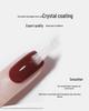 Butterfly Cat Eye Blush Fairy Bridal Press-On Nails, Medium-Long Stickers for 2025 New Year Style