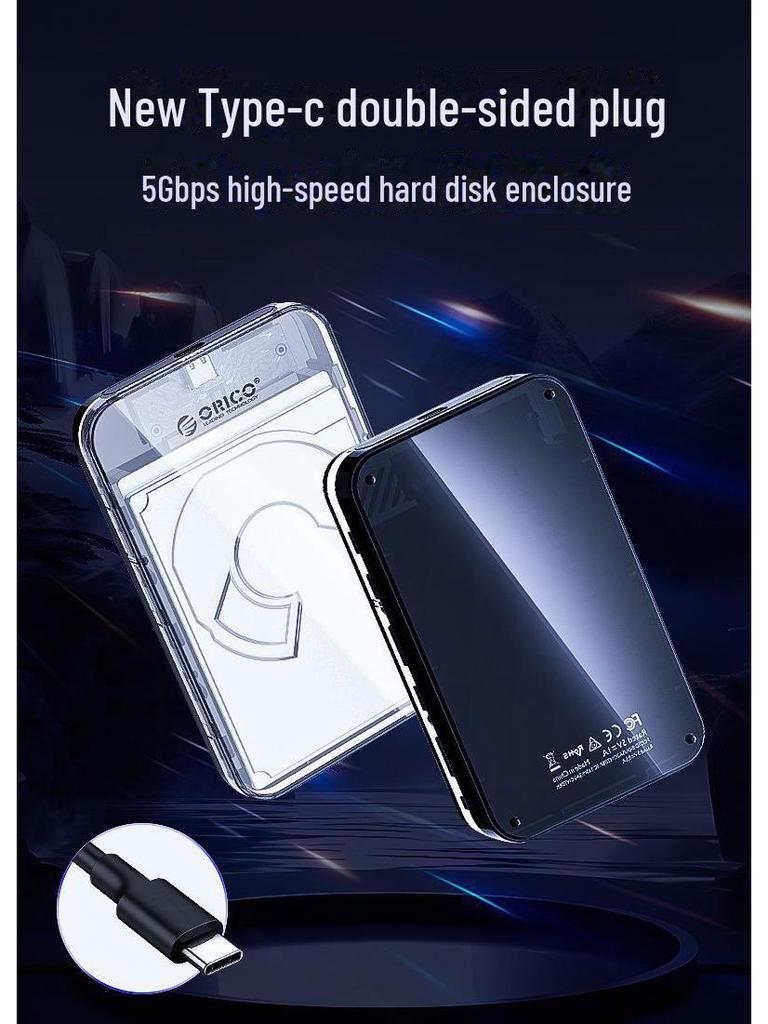 Orico 2,5" Externes Typ-C SATA SSD/HDD Gehäuse für Notebook