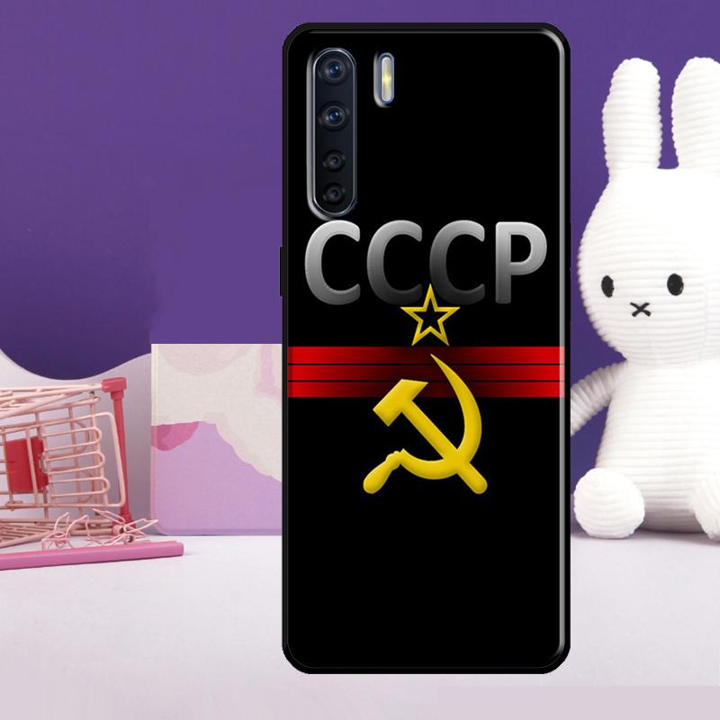 USSR Flag Soviet Union Case For Oppo A18 A38 A78 A98 A58 A60 A80 A40 A96 A76 A16 A94 A74 A54 A15 A17 A57 A77 A5 Pro