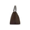 Longchamp Le Pliage Green Logo Design a Contrasto Nylon Borsa a Totes a Forma di Raviolo Media Borse a Totes da Donna Marrone Moka 1623919002