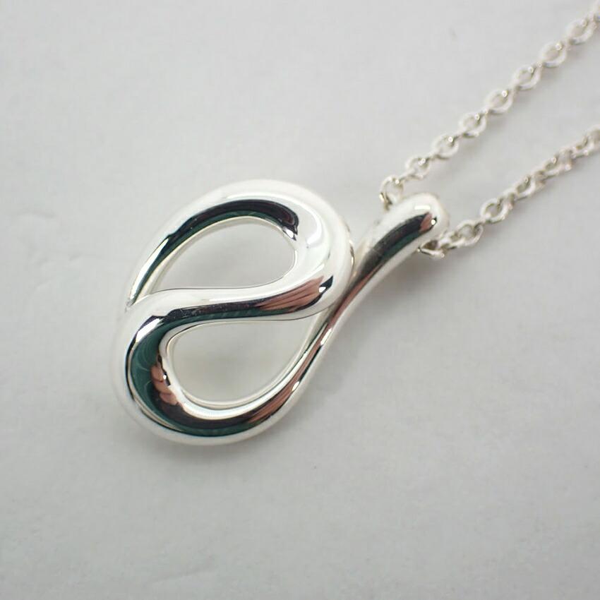 [Used] TIFFANY/Tiffany 925 Open Wave Pendant/Necklace/j9-1